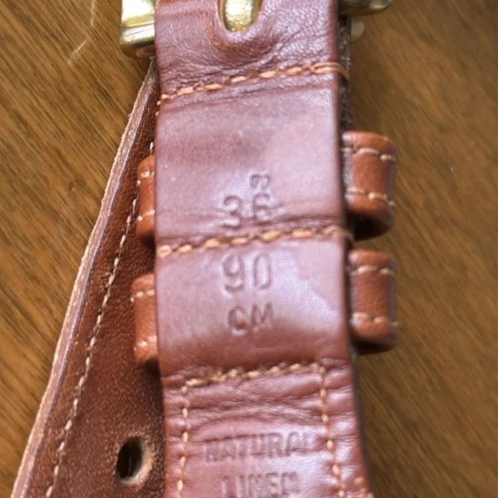 Coach leather/canvas belt